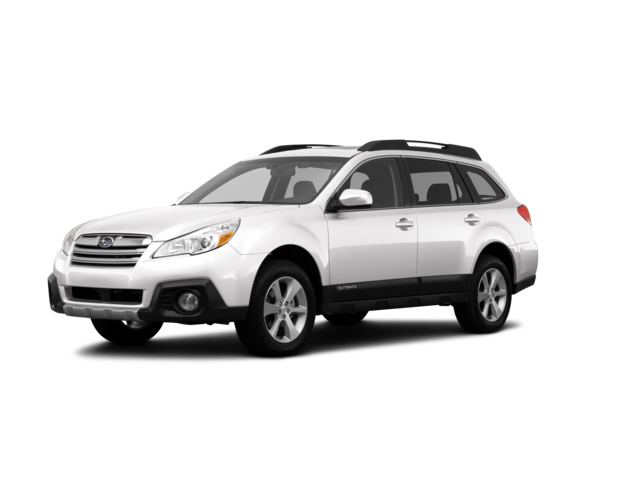 2014 Subaru Outback 2.5i Limited, front three-quarter view, paint 1 of 8