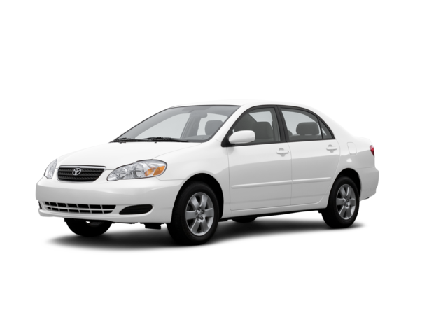 2007 Toyota Corolla LE, front three-quarter view, paint 1 of 8