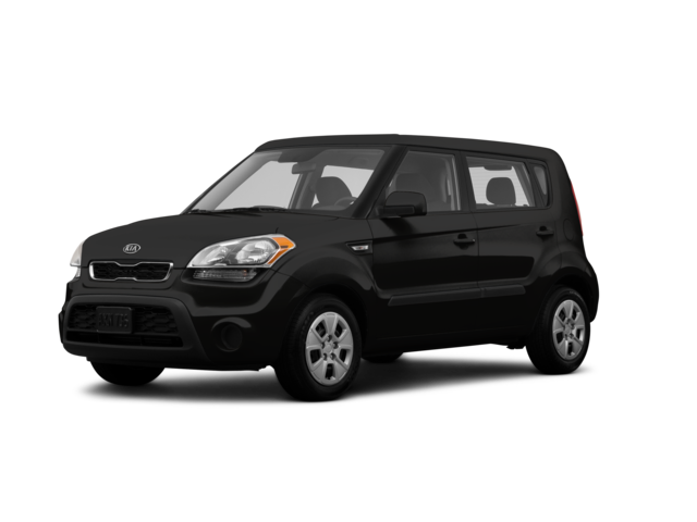 2012 Kia Soul Base, front three-quarter view, paint 1 of 7