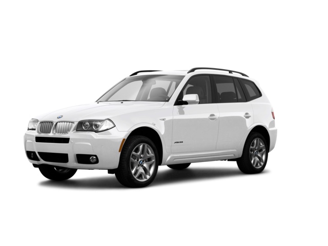 2009 BMW X3 xDrive30i, front three-quarter view, paint 1 of 8