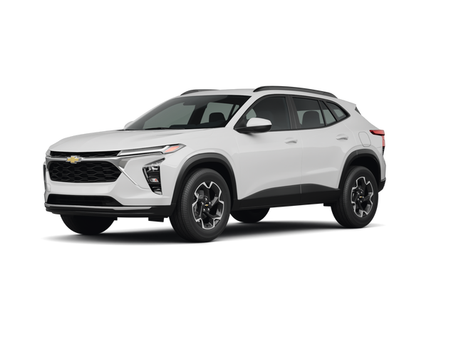 2024 Chevrolet Trax LT, front three-quarter view, paint 1 of 8
