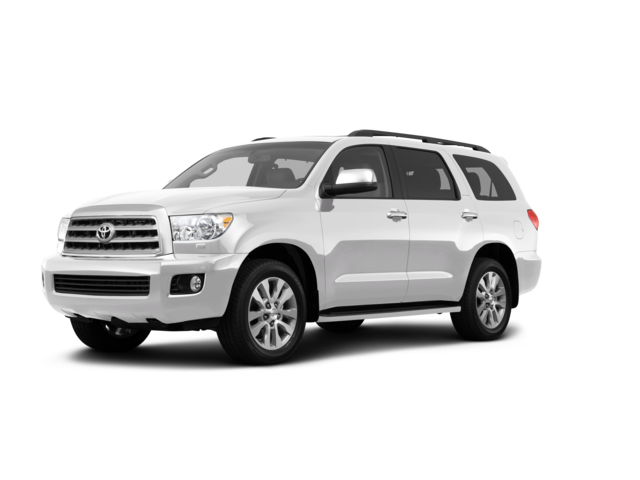 2014 Toyota Sequoia Limited, front three-quarter view, paint 1 of 8