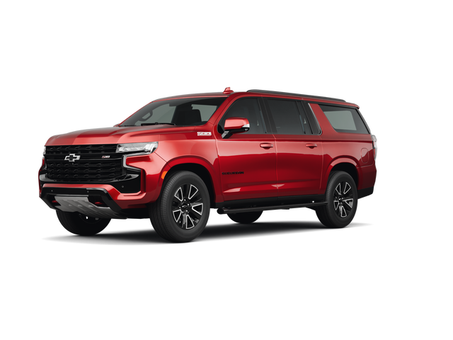 2024 Chevrolet Suburban Z71, front three-quarter view, paint 1 of 8