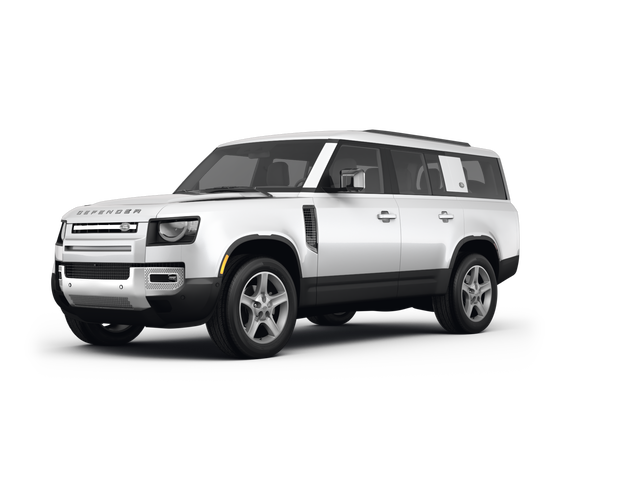 2023 Land Rover Defender 130 130 P300 S, front three-quarter view, paint 1 of 8