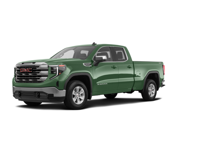 2024 GMC Sierra 1500 SLE, front three-quarter view, paint 1 of 8