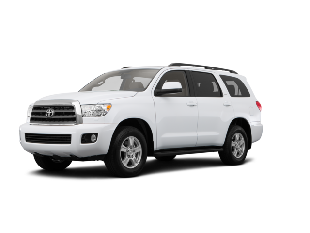 2015 Toyota Sequoia SR5, front three-quarter view, paint 1 of 8