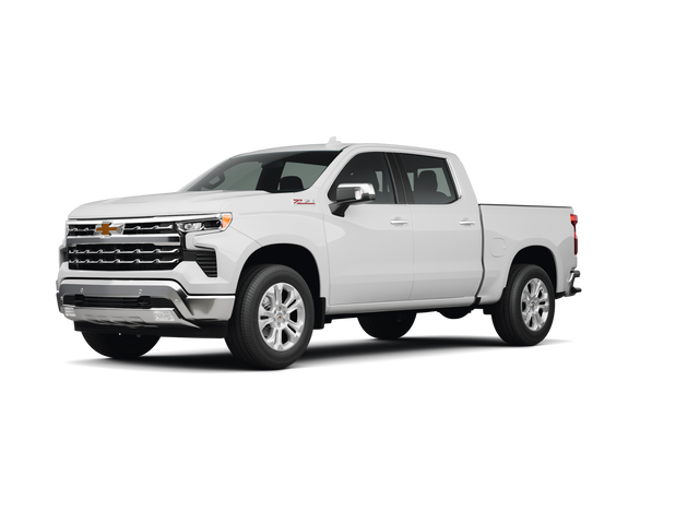 2026 Chevrolet Silverado 1500 LTZ, front three-quarter view, paint 1 of 6