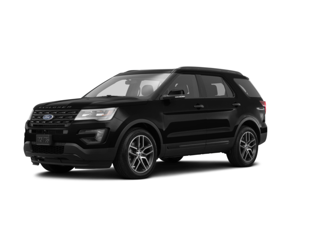 2016 Ford Explorer Sport, front three-quarter view, paint 1 of 8