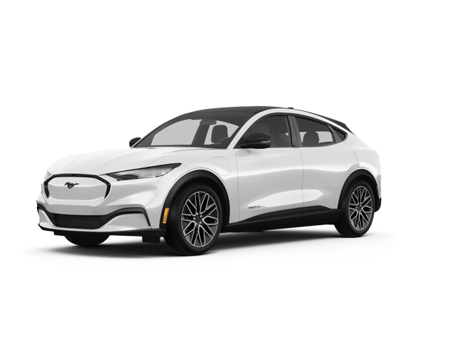 2025 Ford Mustang Mach-E Premium, front three-quarter view, paint 1 of 8