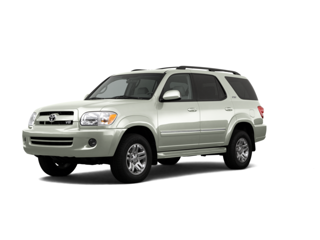 2007 Toyota Sequoia SR5, front three-quarter view, paint 1 of 8