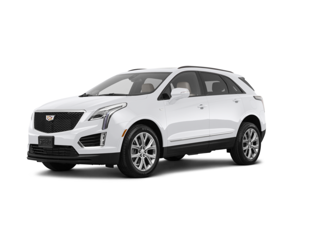 2021 Cadillac XT5 Sport, front three-quarter view, paint 1 of 8