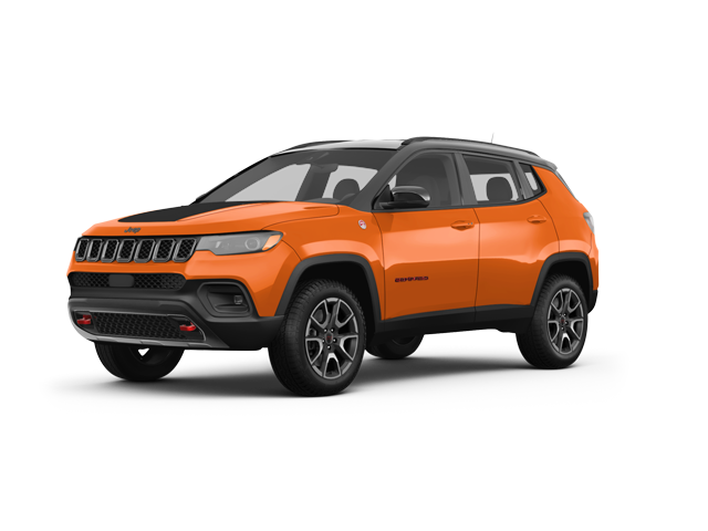 2026 Jeep Compass Trailhawk, front three-quarter view, paint 1 of 7