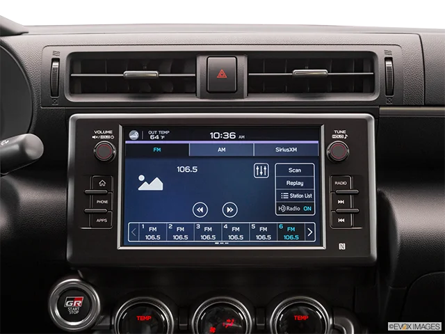 2027 Toyota GR86 | Closeup of radio head unit