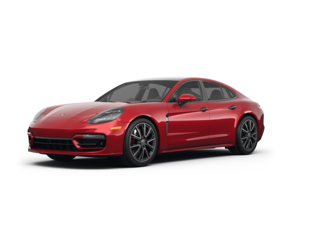 2022 Porsche Panamera 4 E-Hybrid Sport Turismo, front three-quarter view, paint 1 of 8