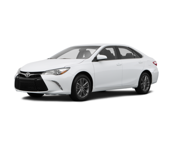 2015 Toyota Camry SE, front three-quarter view, paint 1 of 8