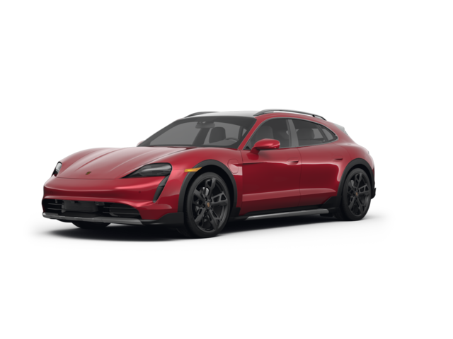 2022 Porsche Taycan 4 Cross Turismo, front three-quarter view, paint 1 of 8