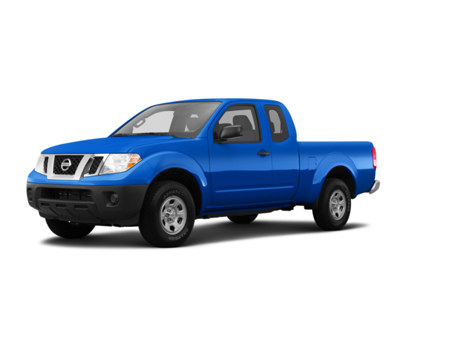 2015 Nissan Frontier S, front three-quarter view, paint 1 of 8