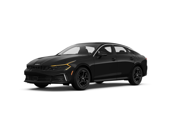 2025 Kia K5 LXS, front three-quarter view, paint 1 of 4