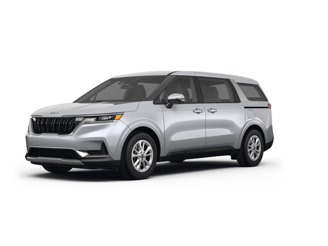 2023 Kia Carnival LX, front three-quarter view, paint 1 of 8