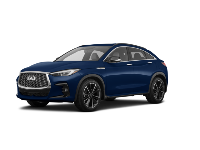 2024 INFINITI QX55 ESSENTIAL, front three-quarter view, paint 1 of 6
