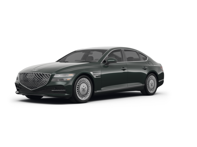 2022 Genesis G80 2.5T, front three-quarter view, paint 1 of 8