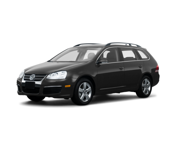 2009 Volkswagen Jetta SportWagen SE, front three-quarter view, paint 1 of 8