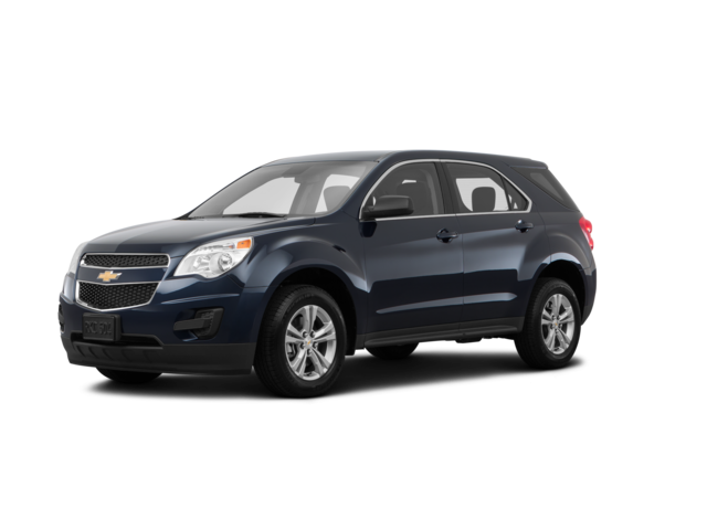 2015 Chevrolet Equinox LS, front three-quarter view, paint 1 of 8