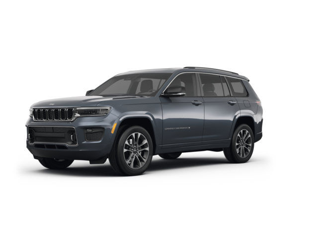 2021 Jeep Grand Cherokee L Overland, front three-quarter view, paint 1 of 6