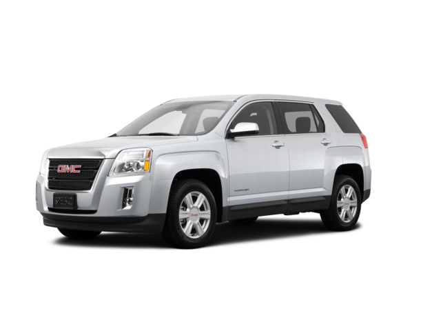 2014 GMC Terrain SLE-1, front three-quarter view, paint 1 of 8