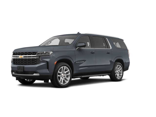 2022 Chevrolet Suburban LS, front three-quarter view, paint 1 of 5