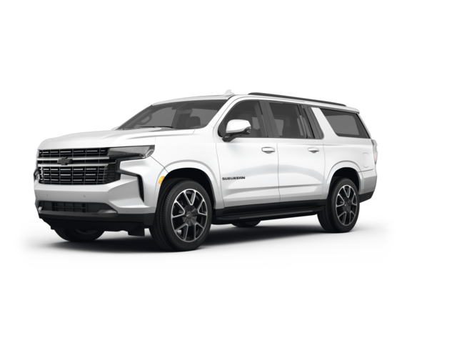 2022 Chevrolet Suburban LT, front three-quarter view, paint 1 of 8