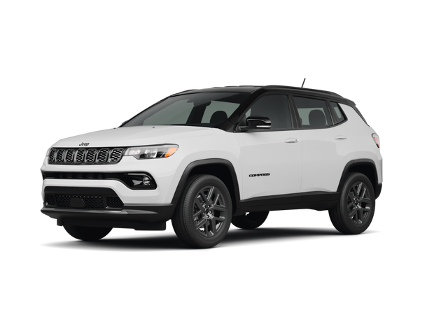 2026 Jeep Compass Limited Altitude, front three-quarter view, paint 1 of 8