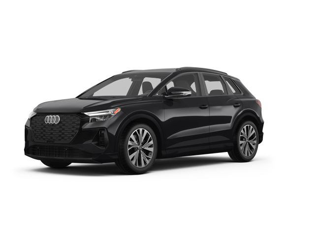 2026 Audi Q4 e-tron Premium Plus, front three-quarter view, paint 1 of 4
