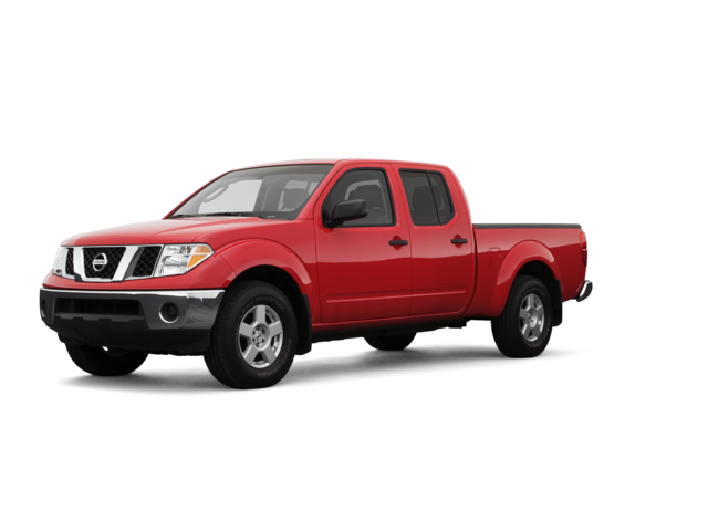 2008 Nissan Frontier XE, front three-quarter view, paint 1 of 6