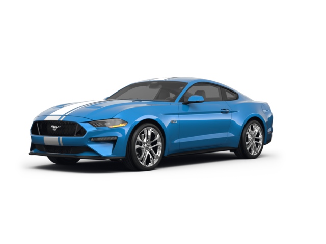 2023 Ford Mustang GT Premium, front three-quarter view, paint 1 of 8