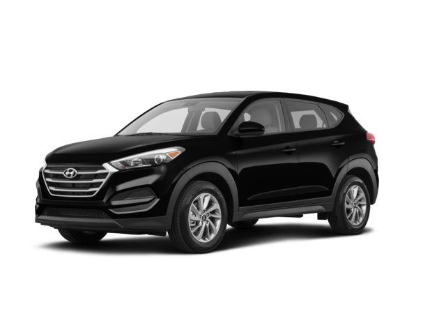 2018 Hyundai Tucson SE, front three-quarter view, paint 1 of 8