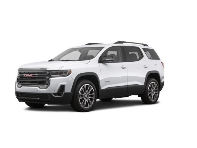 2021 GMC Acadia AT4, front three-quarter view, paint 1 of 8