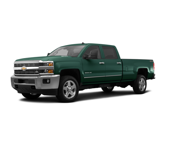 2015 Chevrolet Silverado 2500 HD LTZ, front three-quarter view, paint 1 of 8