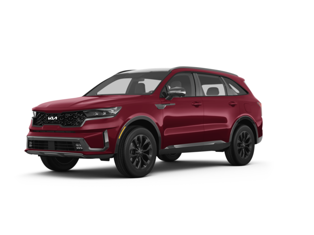 2023 Kia Sorento EX, front three-quarter view, paint 1 of 8