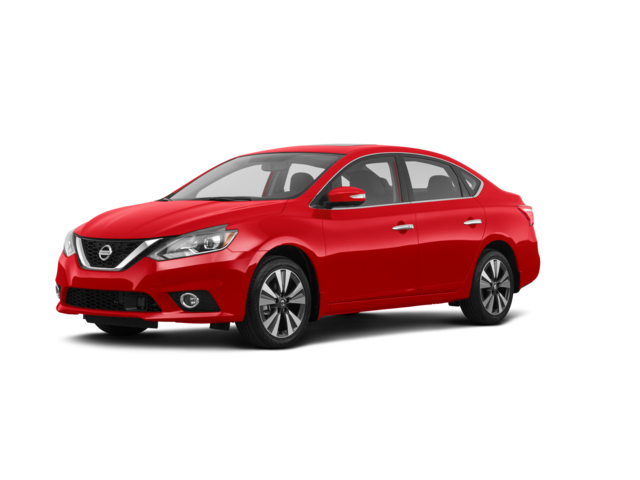 2019 Nissan Sentra SL, front three-quarter view, paint 1 of 8