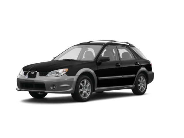 2007 Subaru Impreza Outback Sport, front three-quarter view, paint 1 of 8