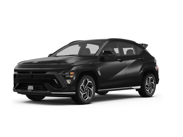 2025 Hyundai Kona N Line S, front three-quarter view, paint 1 of 8