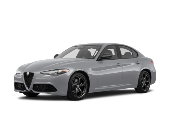 2020 Alfa Romeo Giulia Ti, front three-quarter view, paint 1 of 8
