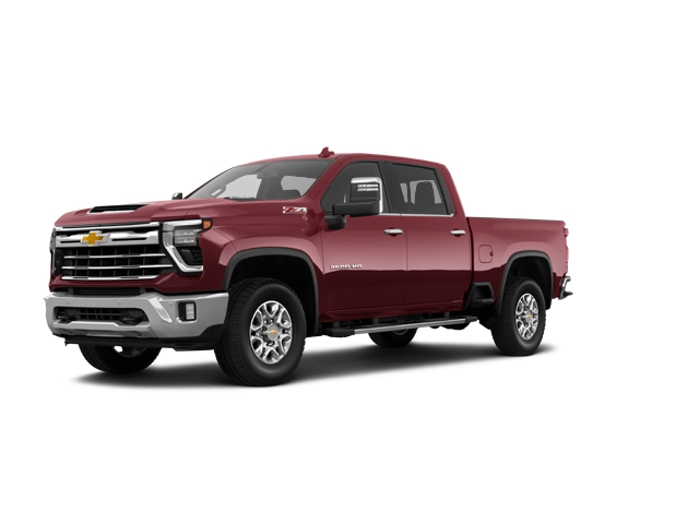 2025 Chevrolet Silverado 3500 HD LTZ, front three-quarter view, paint 1 of 8