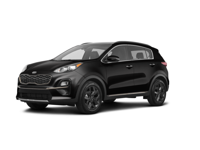 2021 Kia Sportage S, front three-quarter view, paint 1 of 8
