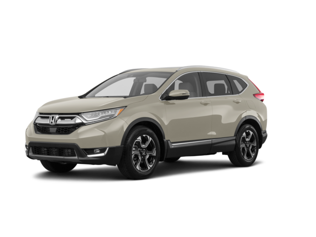 2017 Honda CR-V Touring, front three-quarter view, paint 1 of 8