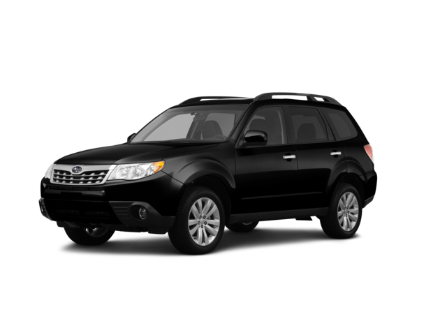 2012 Subaru Forester 2.5X PZEV, front three-quarter view, paint 1 of 8