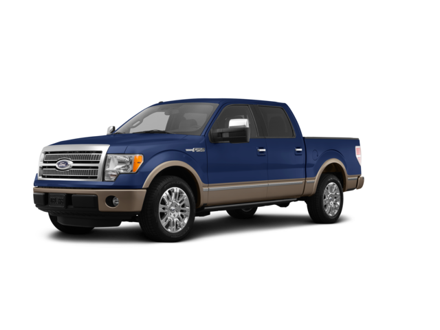 2012 Ford F-150 Platinum, front three-quarter view, paint 1 of 8