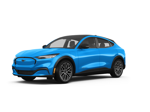 2024 Ford Mustang Mach-E Premium, front three-quarter view, paint 1 of 8
