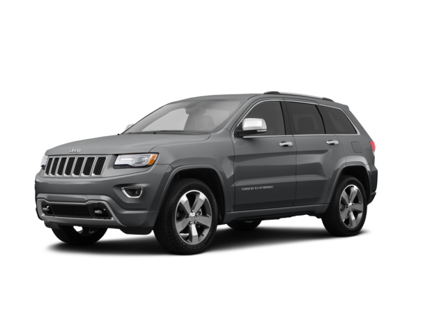 2015 Jeep Grand Cherokee Overland, front three-quarter view, paint 1 of 8